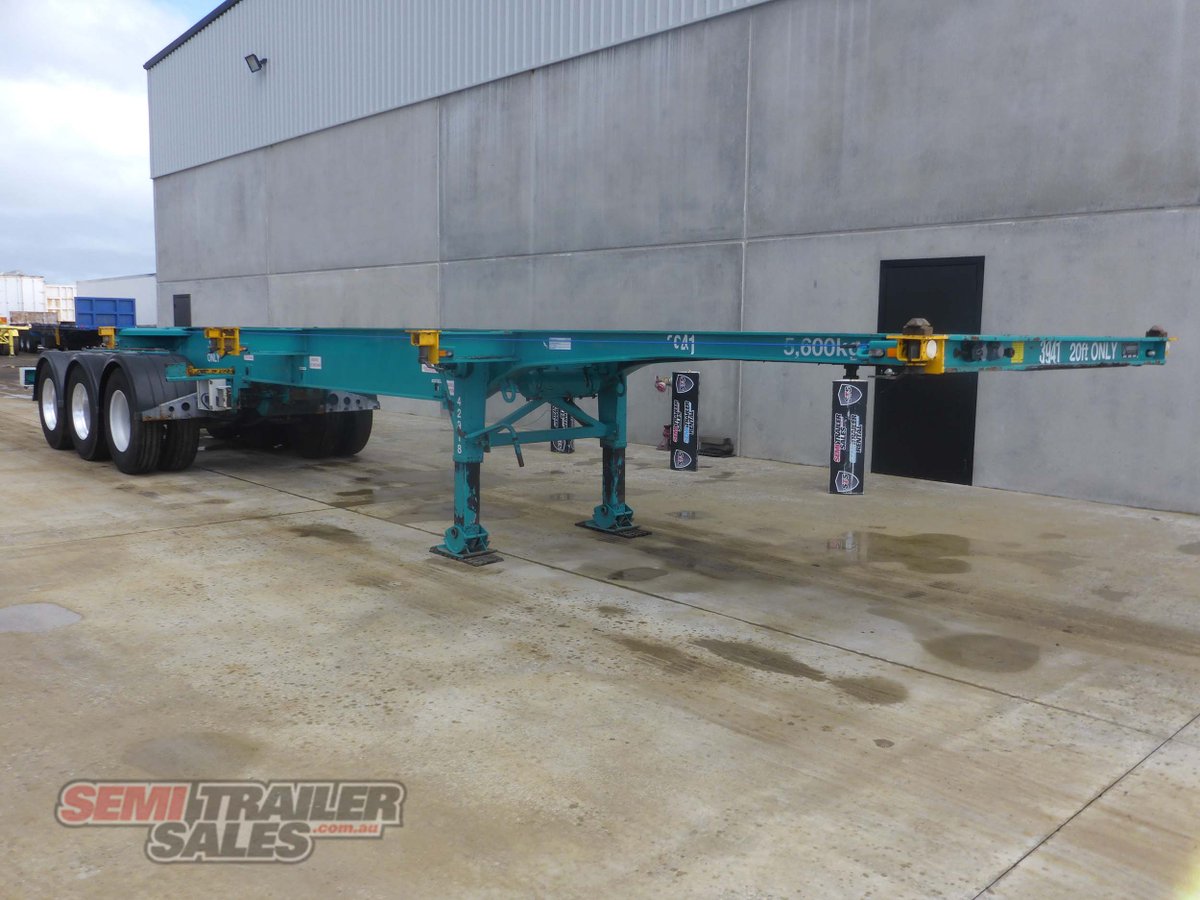 2014 VAWDREY 20FT RETRACTABLE SKEL TRAILER