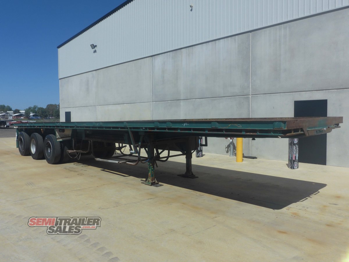 1989 HAULMARK FLAT DECK TRAILER 41FT FLAT TOP