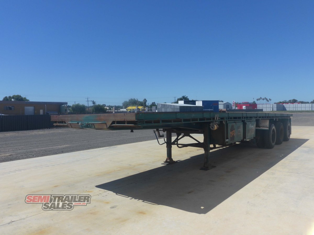 1989 HAULMARK FLAT DECK TRAILER 41FT FLAT TOP