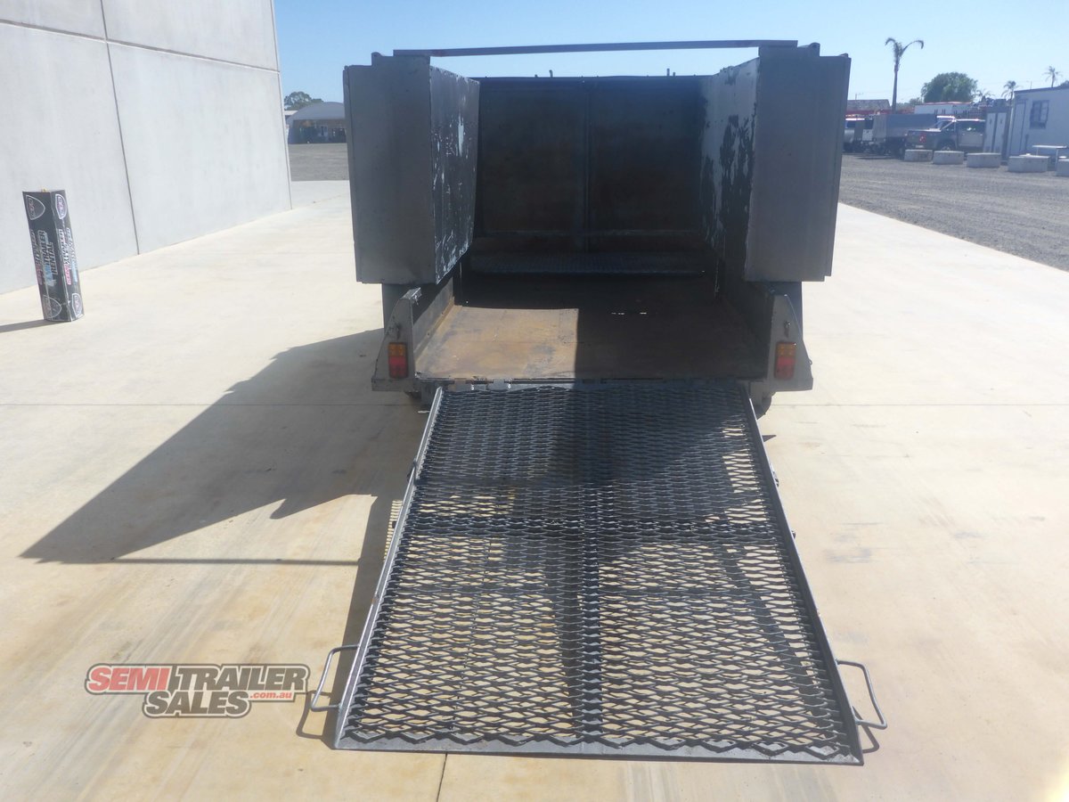 LIVING LANDSCAPE 8 X 6 BOX TANDEM TRAILER WITH RAMPS