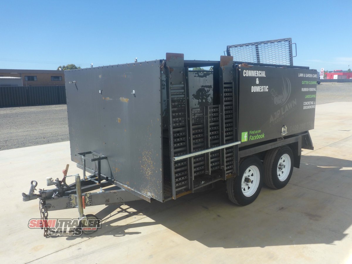 LIVING LANDSCAPE 8 X 6 BOX TANDEM TRAILER WITH RAMPS