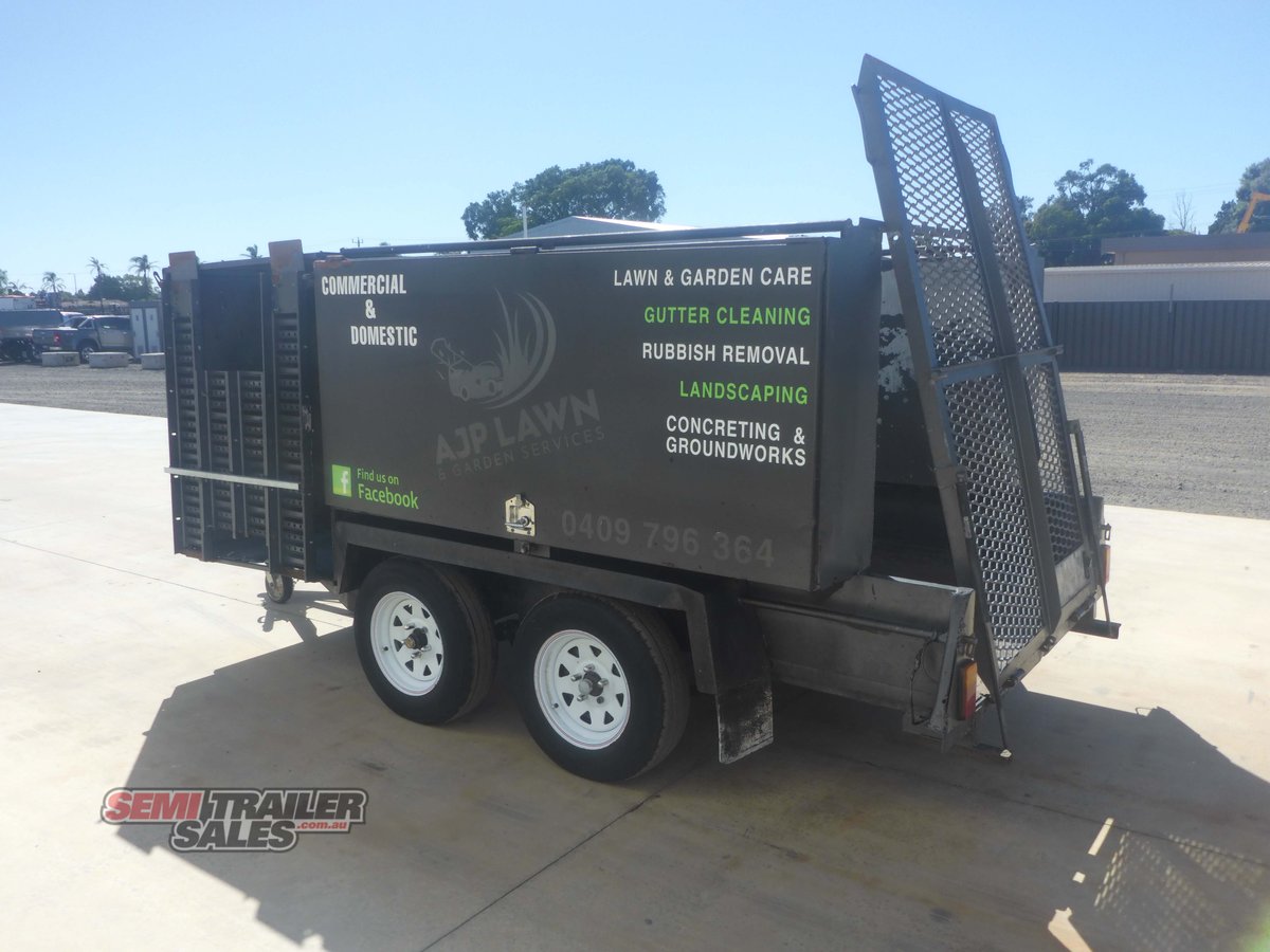 LIVING LANDSCAPE 8 X 6 BOX TANDEM TRAILER WITH RAMPS