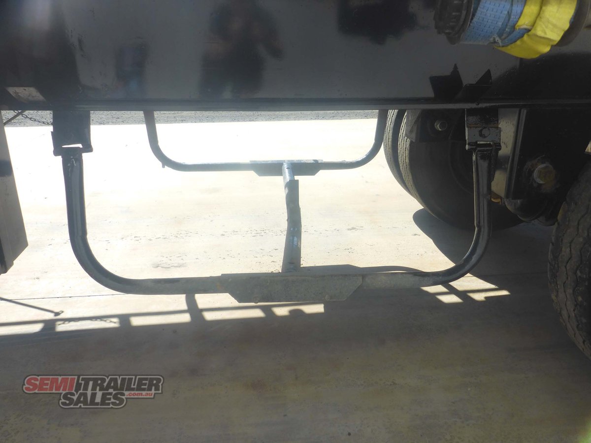 1993 BARKER FLAT DECK TRAILER FLAT TOP WITH REAR MOFFETT MOUNT