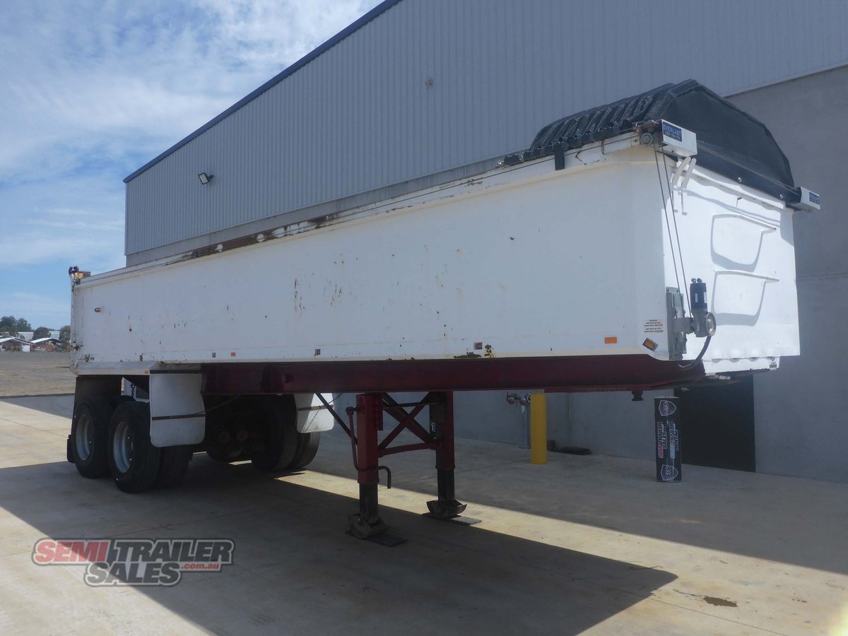 1991 WHITE TIPPER TRAILER
