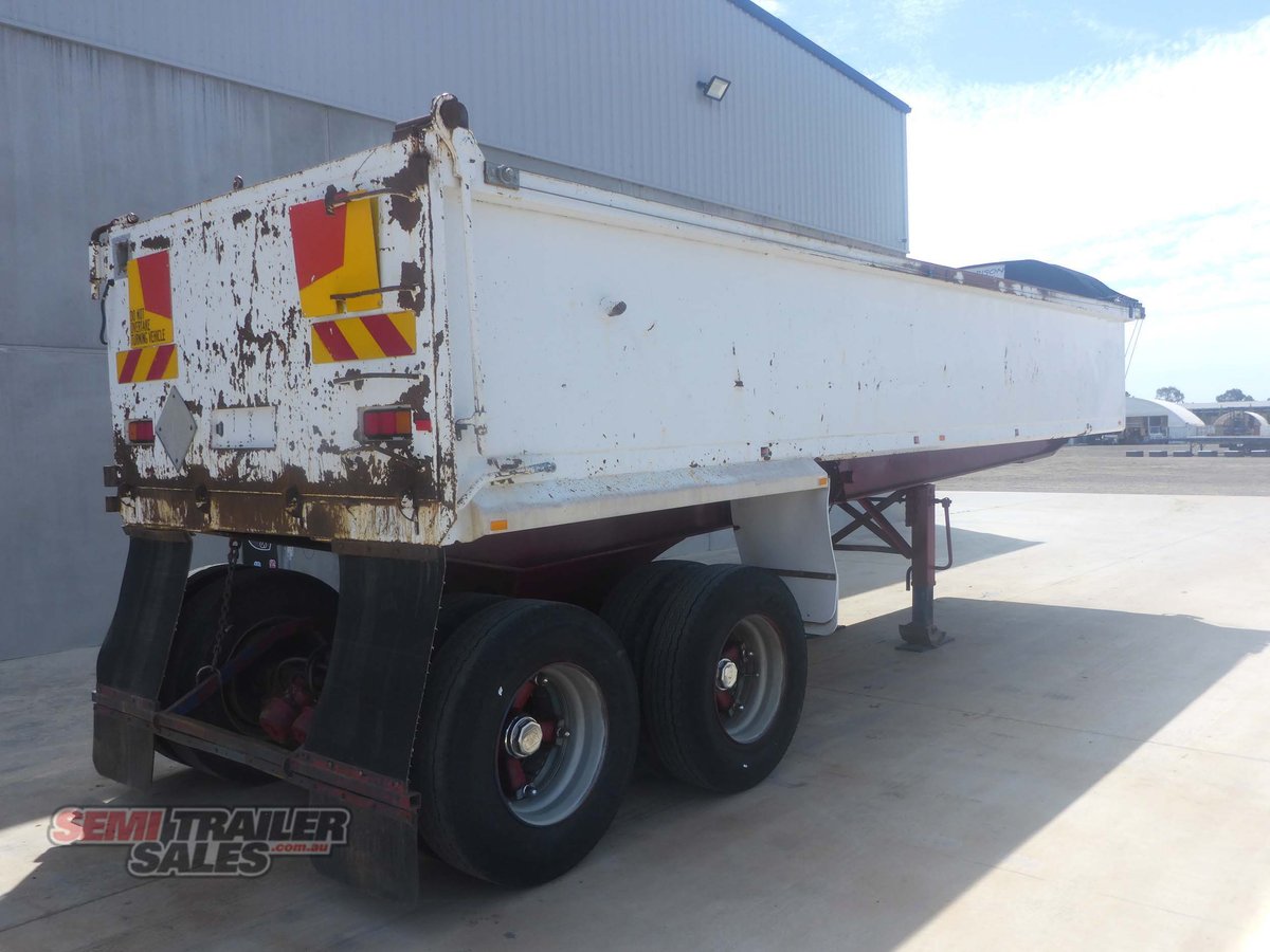 1991 WHITE TIPPER TRAILER
