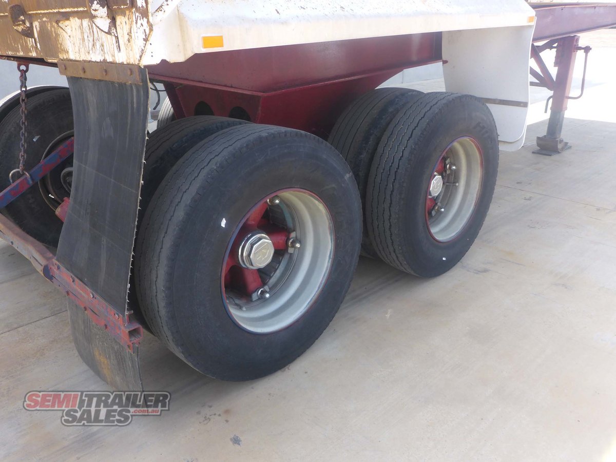1991 WHITE TIPPER TRAILER