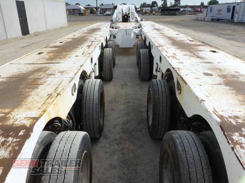2009 TRT TIDD ROSS 4 X 8 SWING WING LOW LOADER & 2 X 8 WIDENING DOLLY