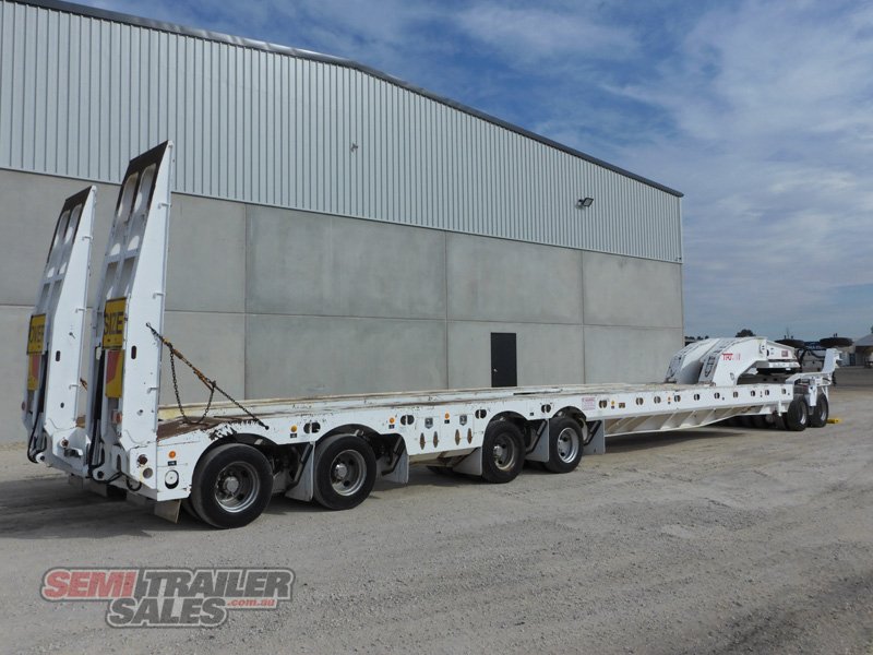 2009 TRT TIDD ROSS 4 X 8 SWING WING LOW LOADER & 2 X 8 WIDENING DOLLY