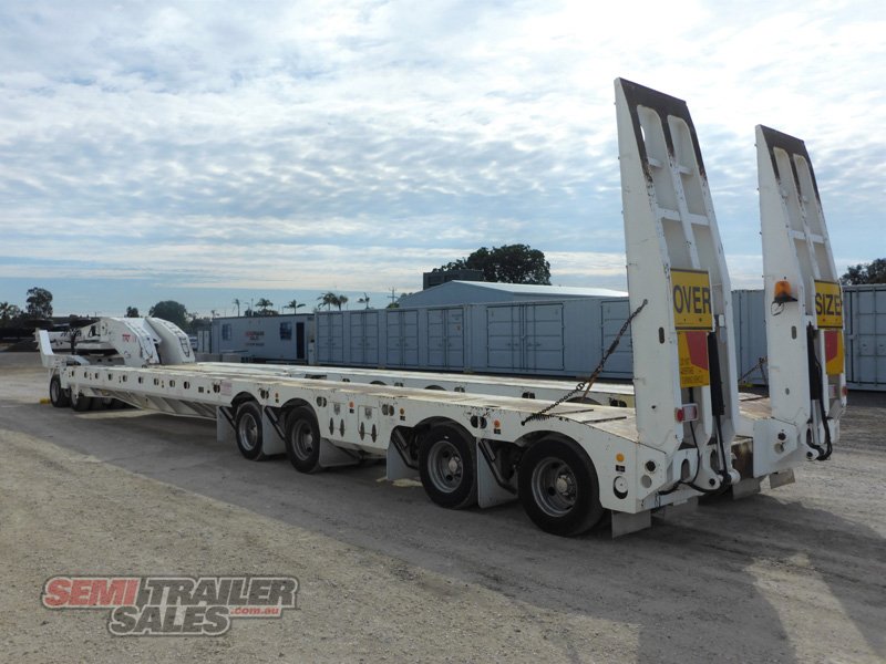 2009 TRT TIDD ROSS 4 X 8 SWING WING LOW LOADER & 2 X 8 WIDENING DOLLY
