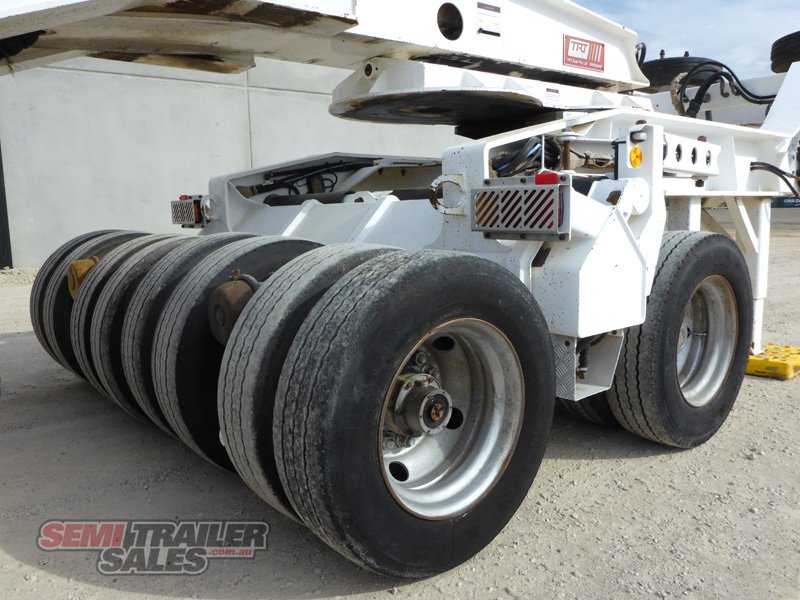 2009 TRT TIDD ROSS 4 X 8 SWING WING LOW LOADER & 2 X 8 WIDENING DOLLY