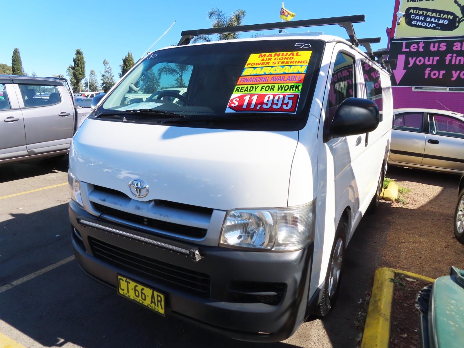 2006 TOYOTA HIACE TRH201R LWB 5 SP MANUAL 4D VAN