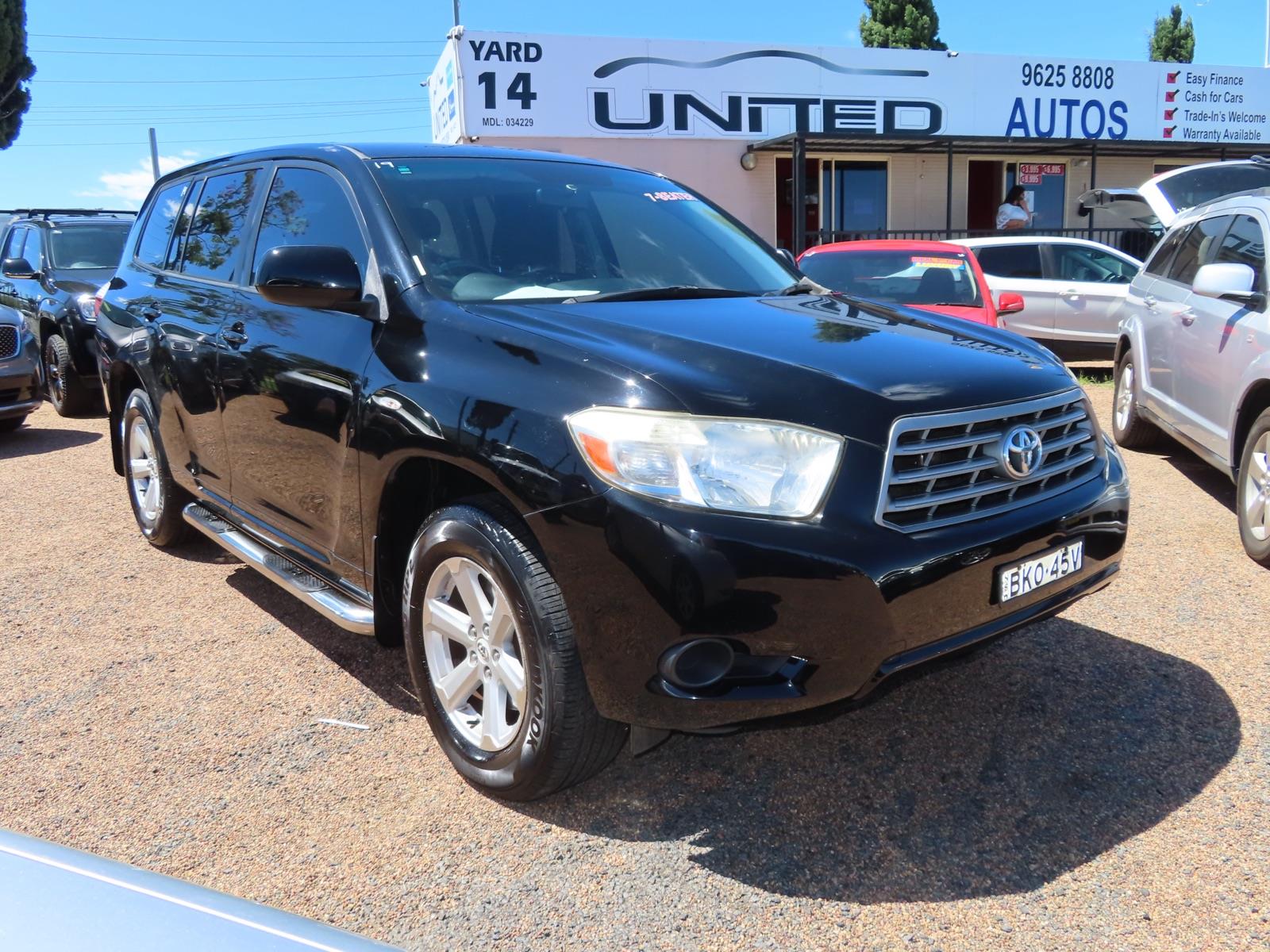 2009 TOYOTA KLUGER GSU40R KX-R (FWD) 5 SEAT 5 SP AUTOMATIC 4D WAGON