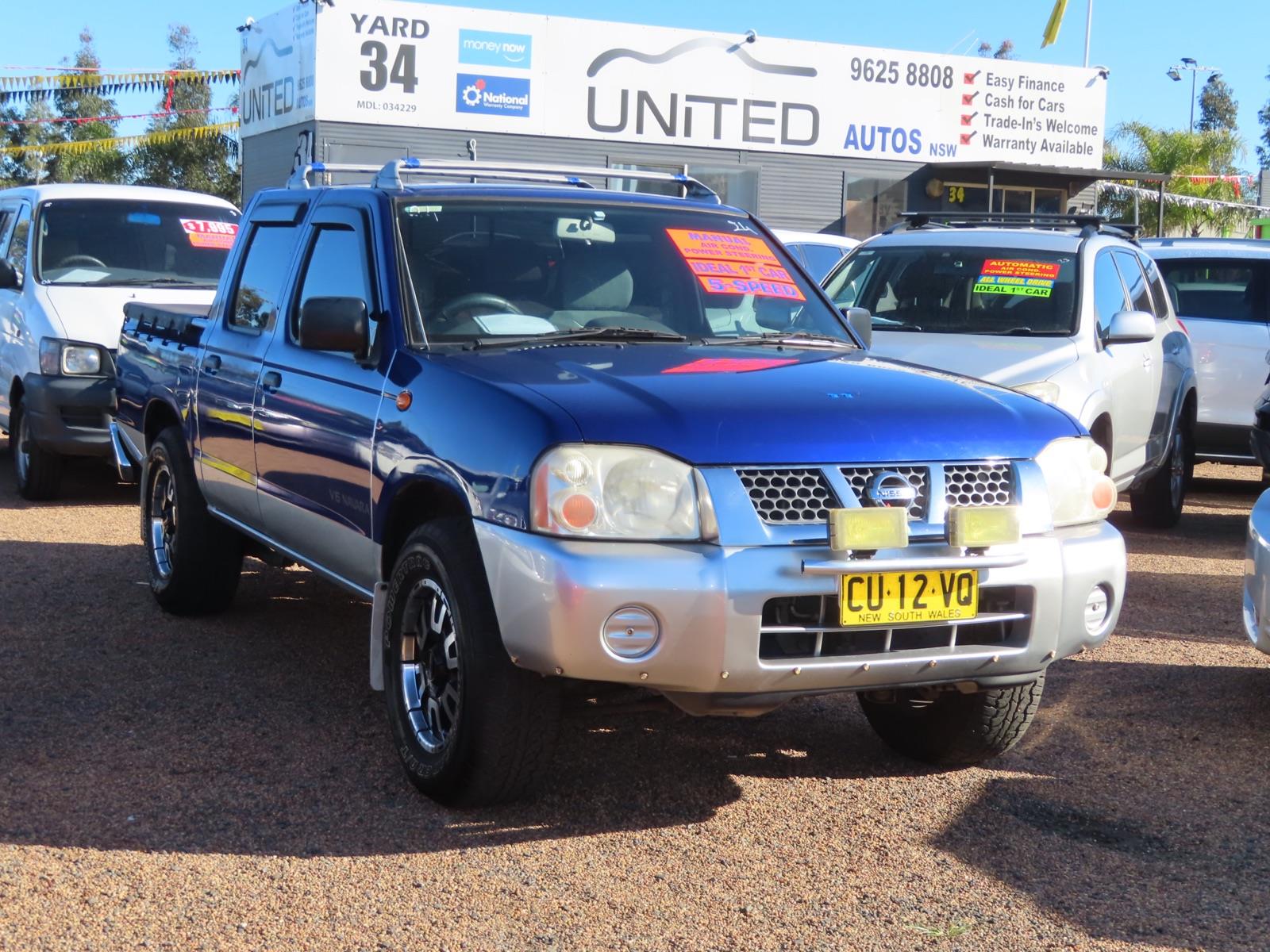 2002 NISSAN NAVARA D22 DX MANUAL CAB CHASSIS