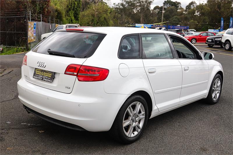 2012 AUDI A3 8P MY12 SPORTBACK 1.6 TDI ATTRACTION 7 SP AUTOMATIC 5D HATCHBACK