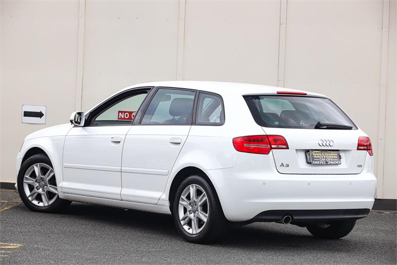 2012 AUDI A3 8P MY12 SPORTBACK 1.6 TDI ATTRACTION 7 SP AUTOMATIC 5D HATCHBACK