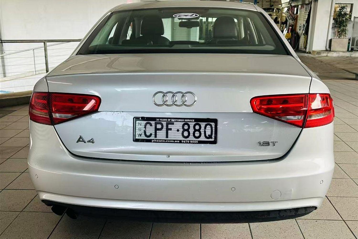2012 AUDI A4 B8 1.8 TFSI AUTO MY13 SEDAN