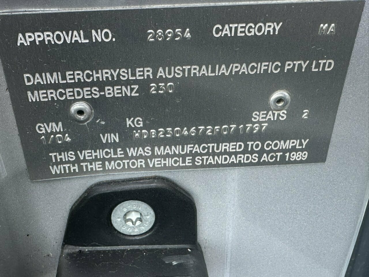 2004 MERCEDES-BENZ SL350 R230 5 SP AUTOMATIC TOUCHSHIFT 2D CONVERTIBLE