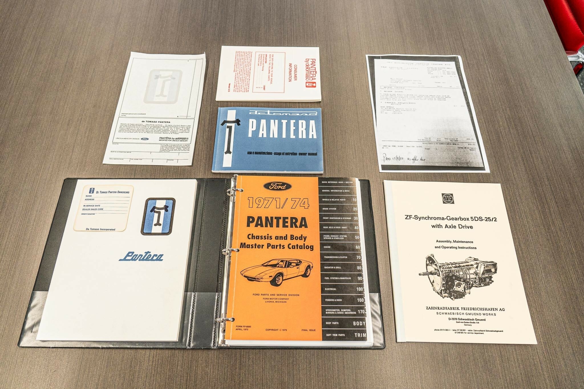 1972 DE TOMASO PANTERA GTS 5 SP MANUAL 2D COUPE