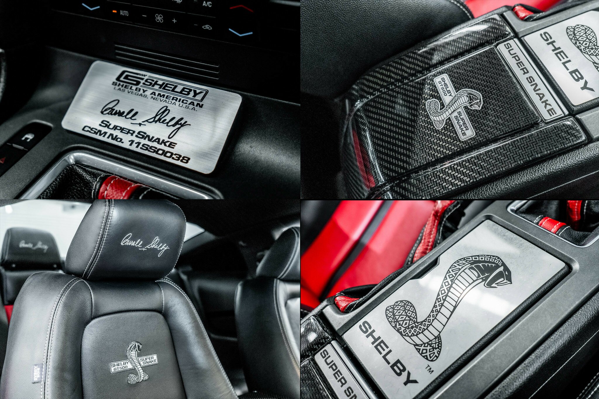 2010 FORD MUSTANG GT500 SHELBY SUPERSNAKE MY11 6 SP MANUAL 2D COUPE