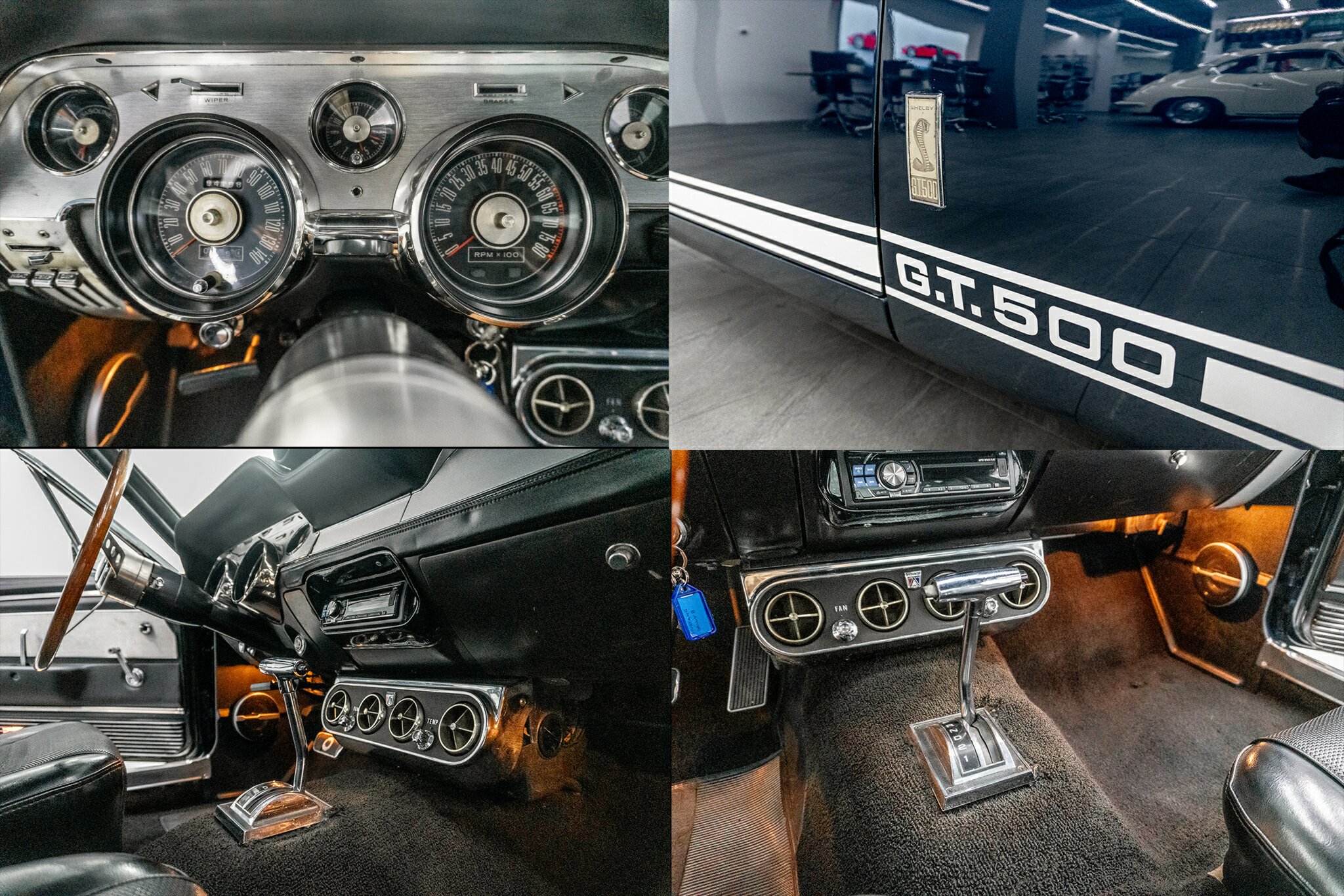 1967 FORD MUSTANG 428 SHELBY GT500 4 SP AUTOMATIC 2D COUPE