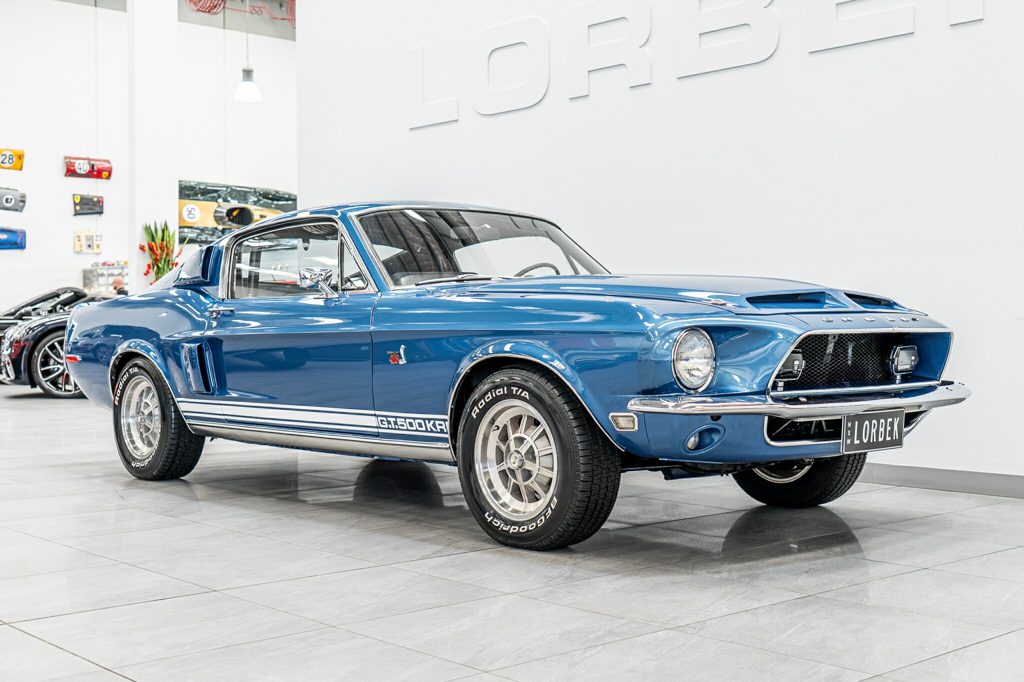 1968 FORD MUSTANG SHELBY GT500 KR 3 SP AUTOMATIC 2D FASTBACK