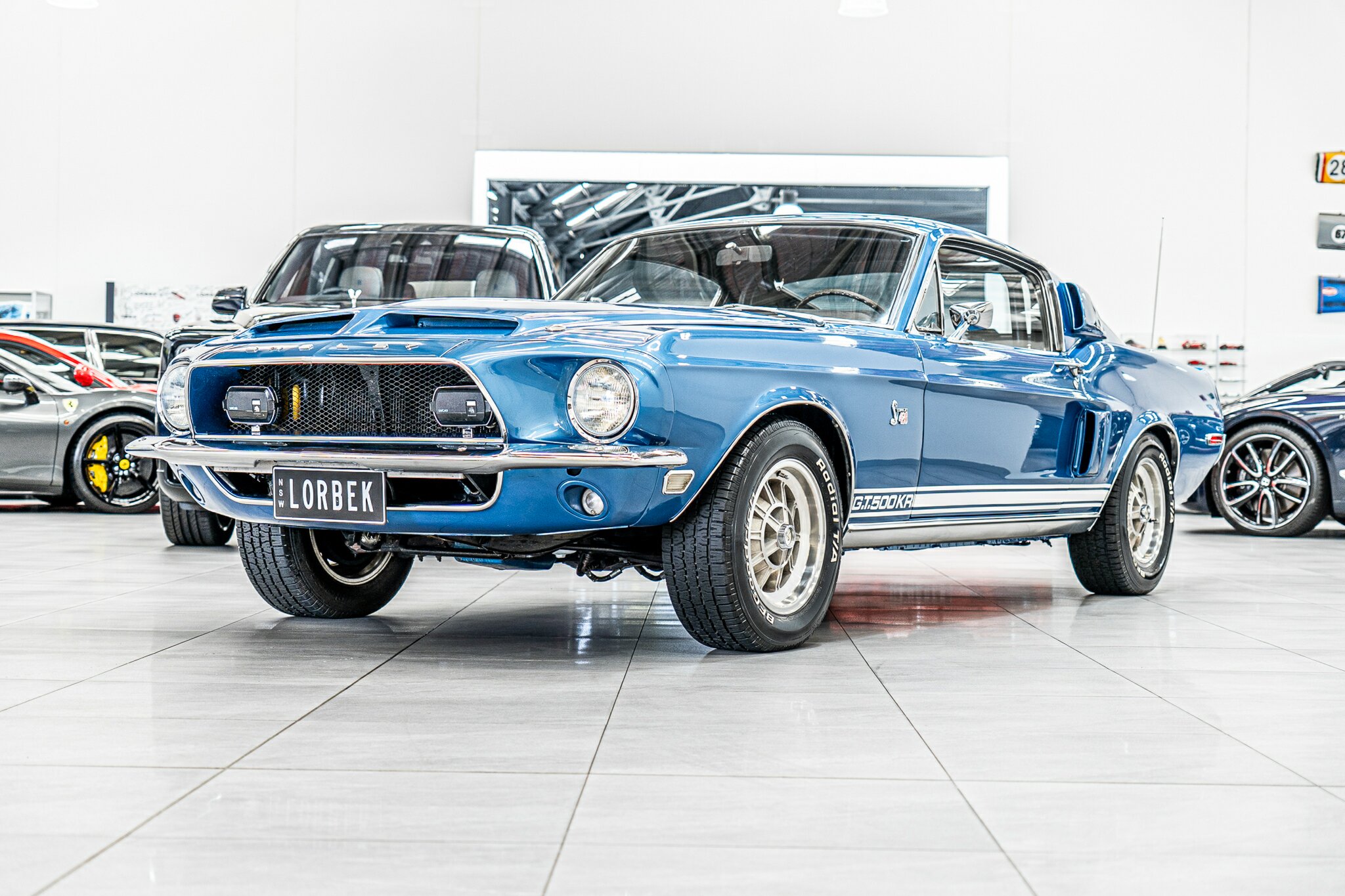 1968 FORD MUSTANG SHELBY GT500 KR 3 SP AUTOMATIC 2D FASTBACK