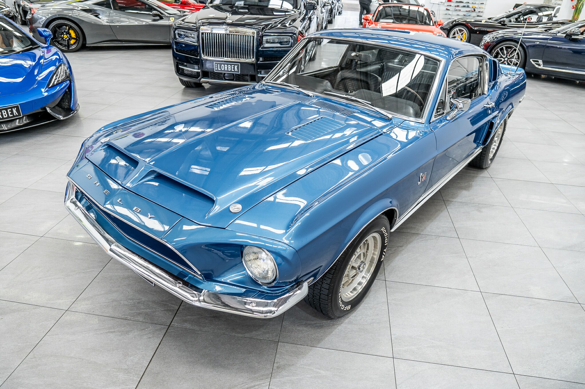 1968 FORD MUSTANG SHELBY GT500 KR 3 SP AUTOMATIC 2D FASTBACK