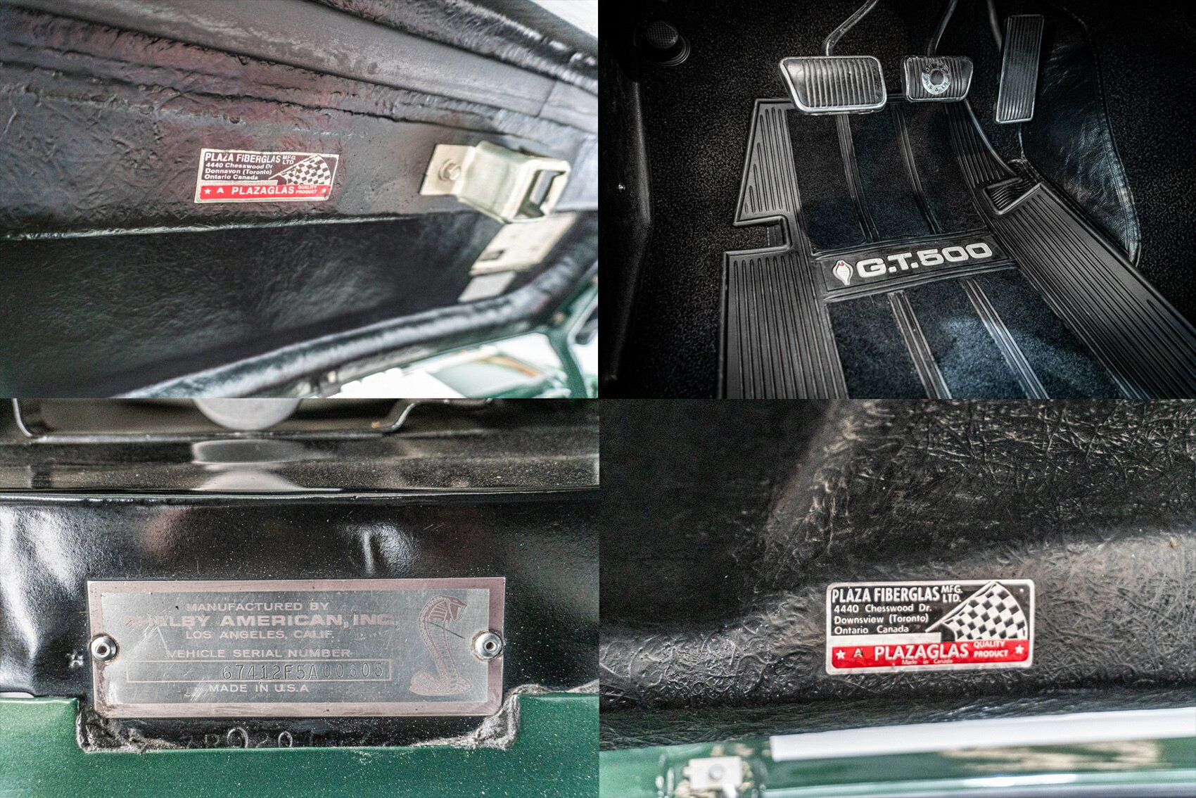 1967 FORD MUSTANG COBRA GT500 428 4 SP MANUAL 2D FASTBACK