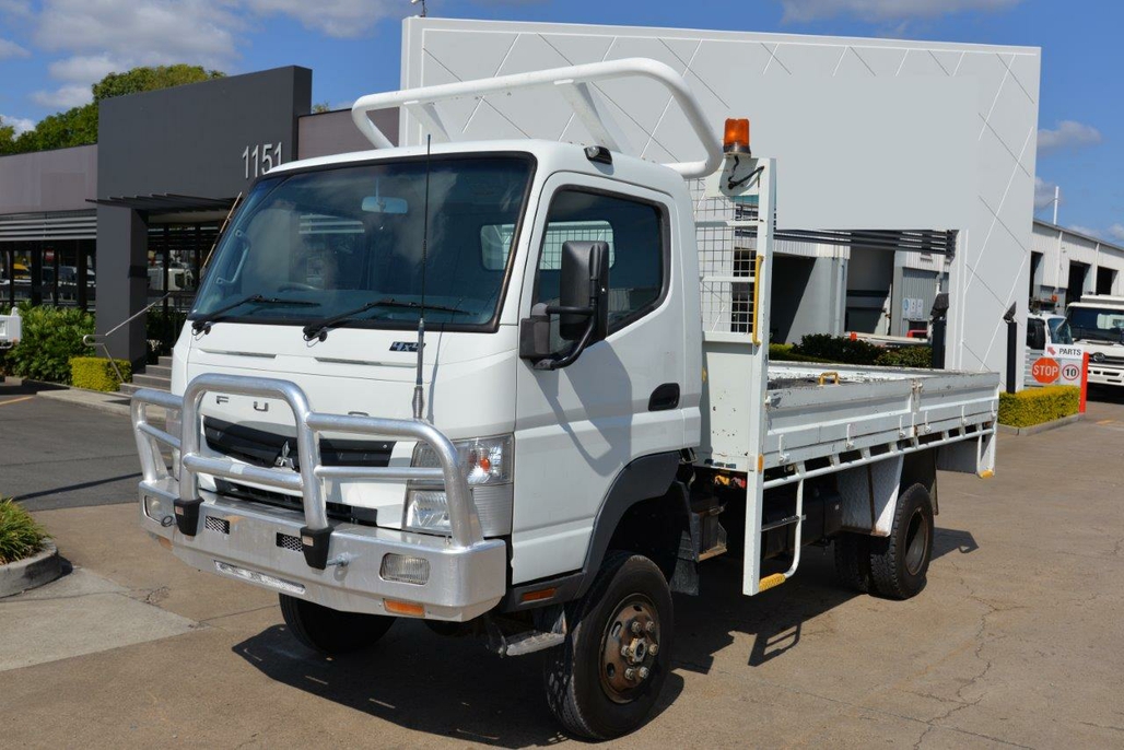2012 MITSUBISHI FUSO CANTER TRAYTOP - 4X4 - TRAY TOP DROP SIDES MANUAL TRAYTOP