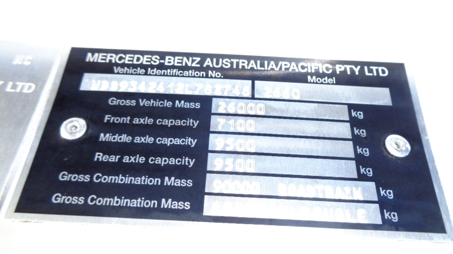 2014 MERCEDES-BENZ 2660 ACTROS AUTOMATIC PRIMEMOVER