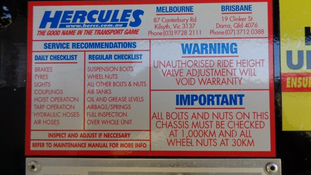 2016 HERCULES SEMI TIPPER TRAILER