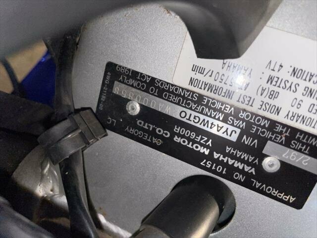 1997 YAMAHA YZF600R THUNDERCAT SPORTS