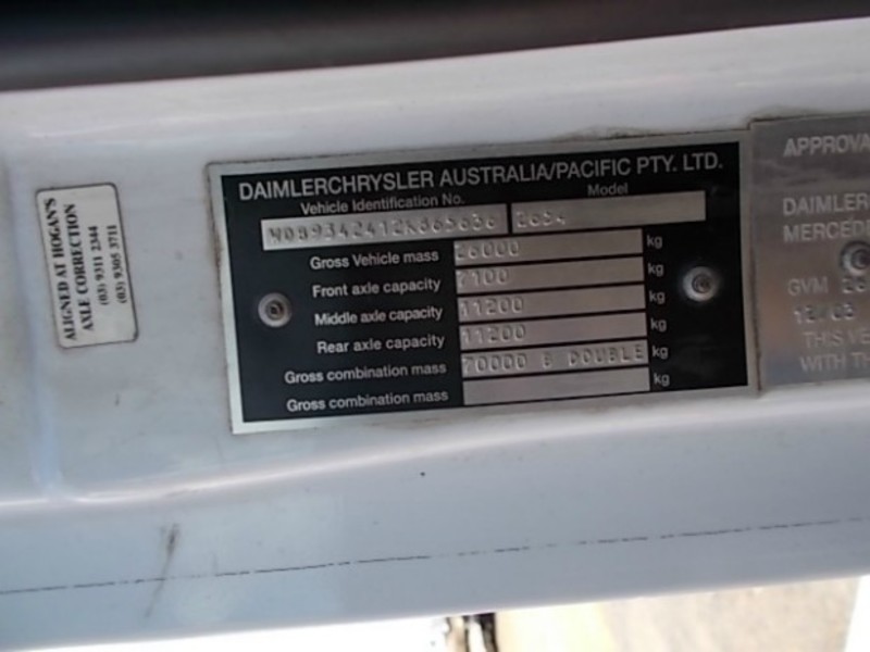 2003 MERCEDES-BENZ 1540 ACTROS 1540 ACTROS Truck
