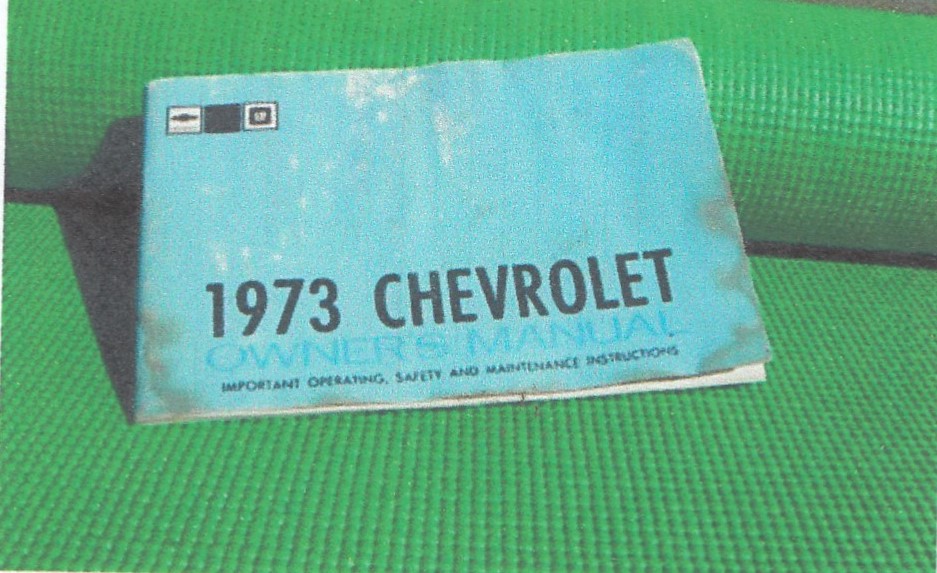 CHEVY 1973 CHEVROLET GLOVE BOX OWNERS MANUAL