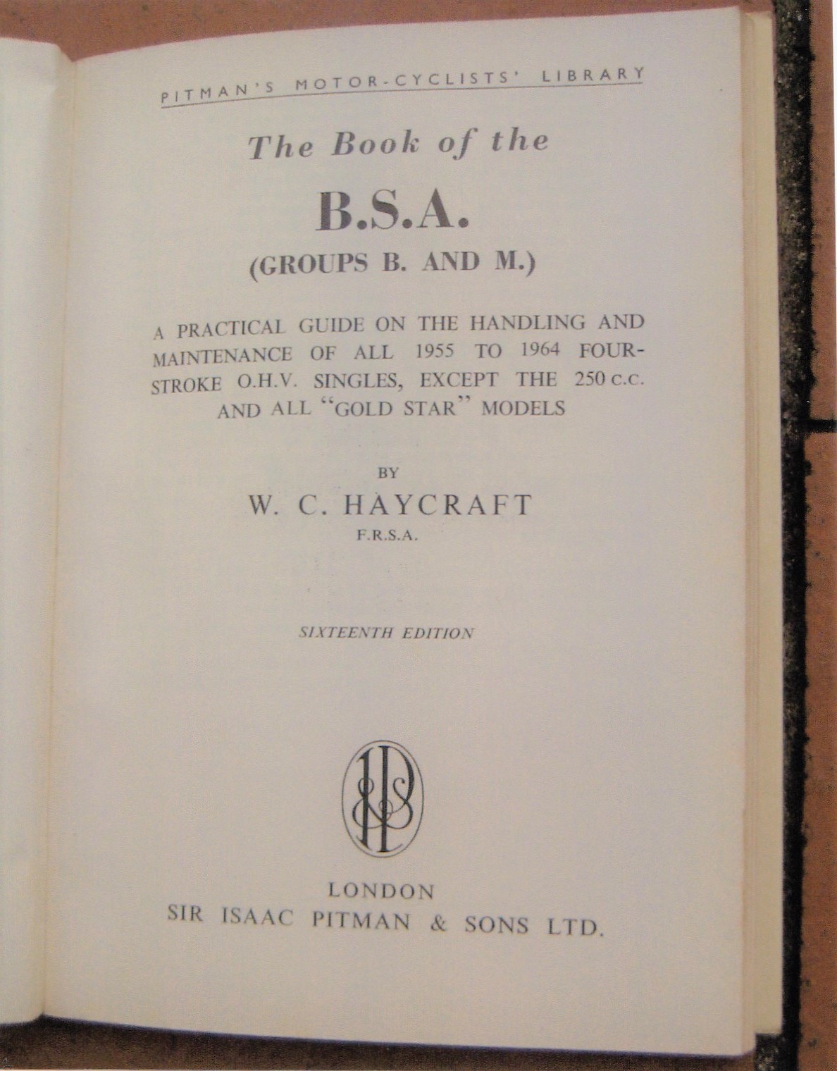 THE BOOK OF BSA GROUP B & M SINGLES