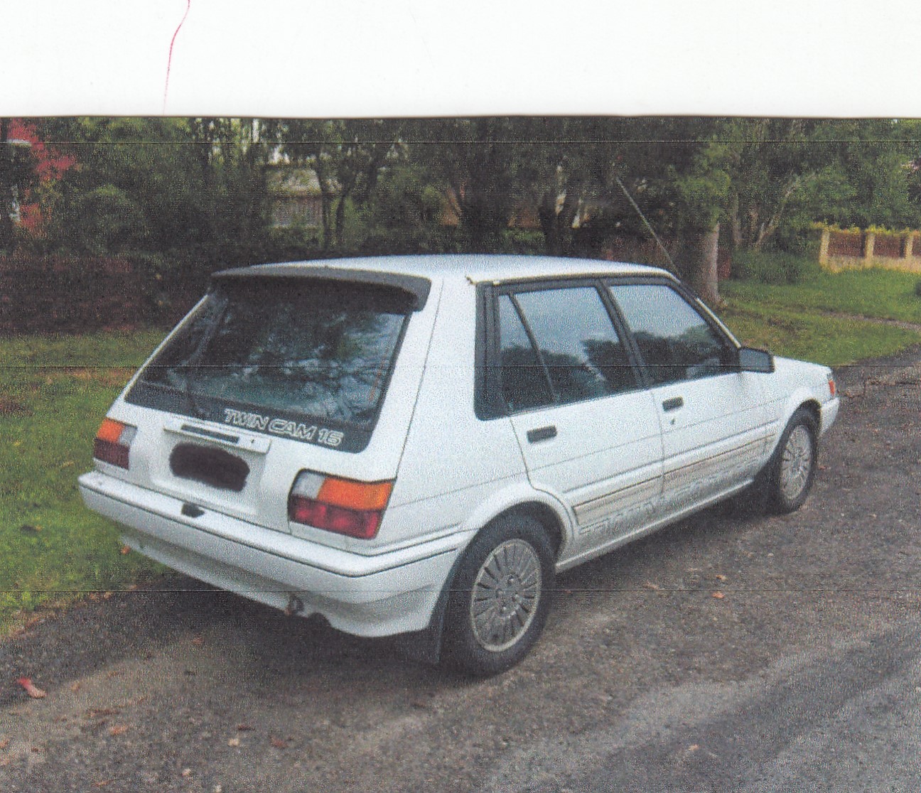 1986 TOYOTA COROLLA 4AGE TWIN CAM 16 HATCHBACK