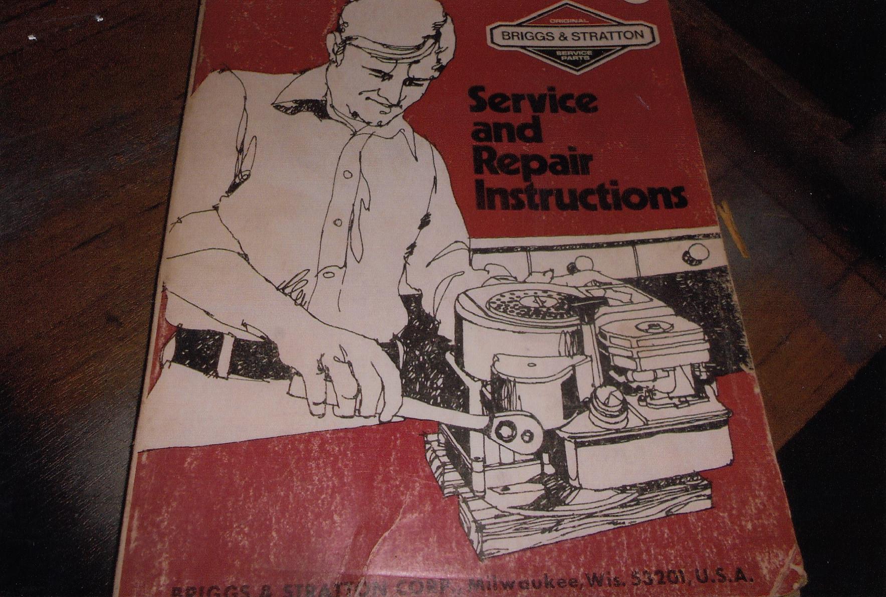 BRIGGS & STRATTON SERVICE REPAIR MANUAL