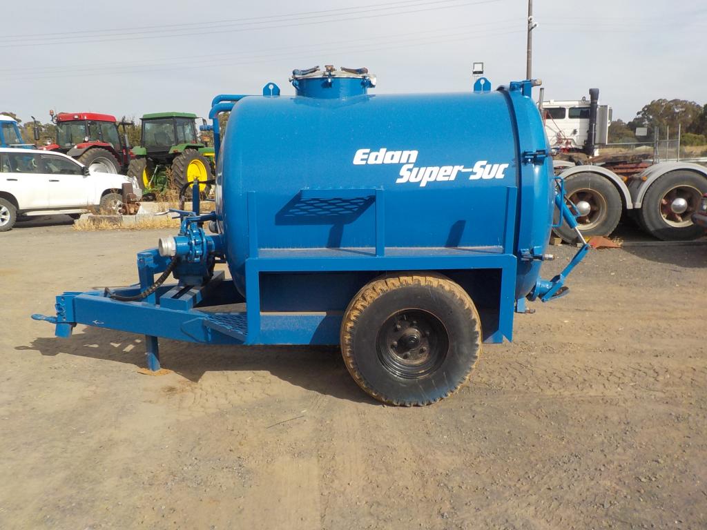 Edan Super Suc Trailer PTO Vacuum tank 