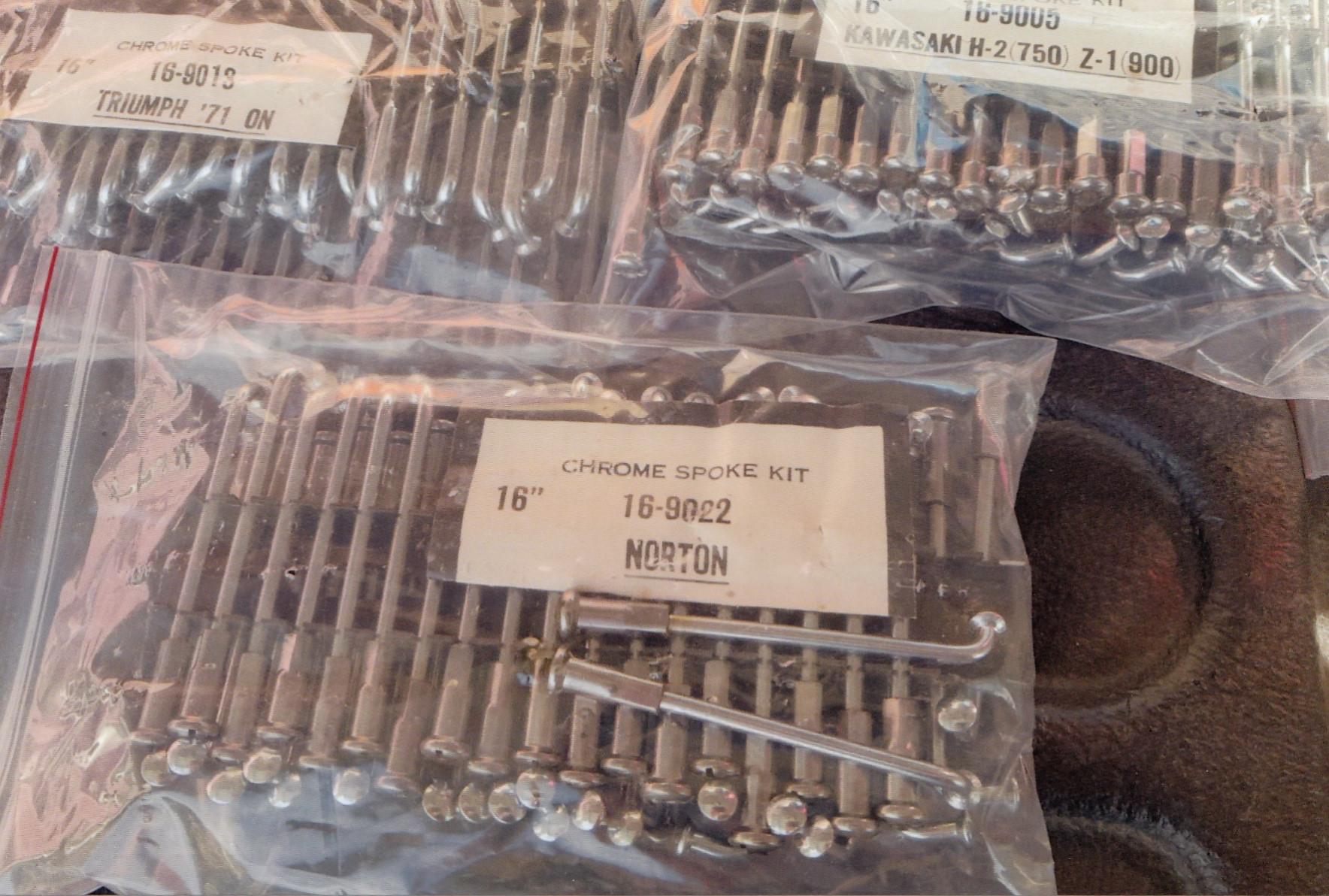 CHROME SPOKE KITS (NEW)