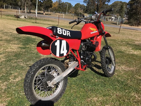 1982 HONDA CR80R MOTOCROSS