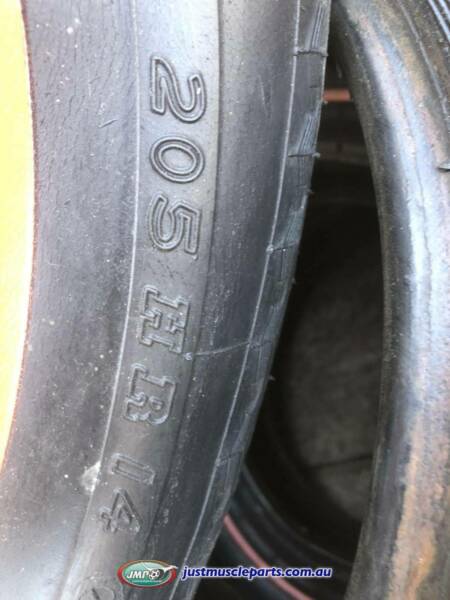 DUNLOP AQUA JET TYRES 205-14 RED WALL TYRES