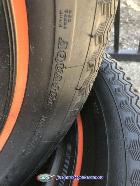 DUNLOP AQUA JET TYRES 205-14 RED WALL TYRES