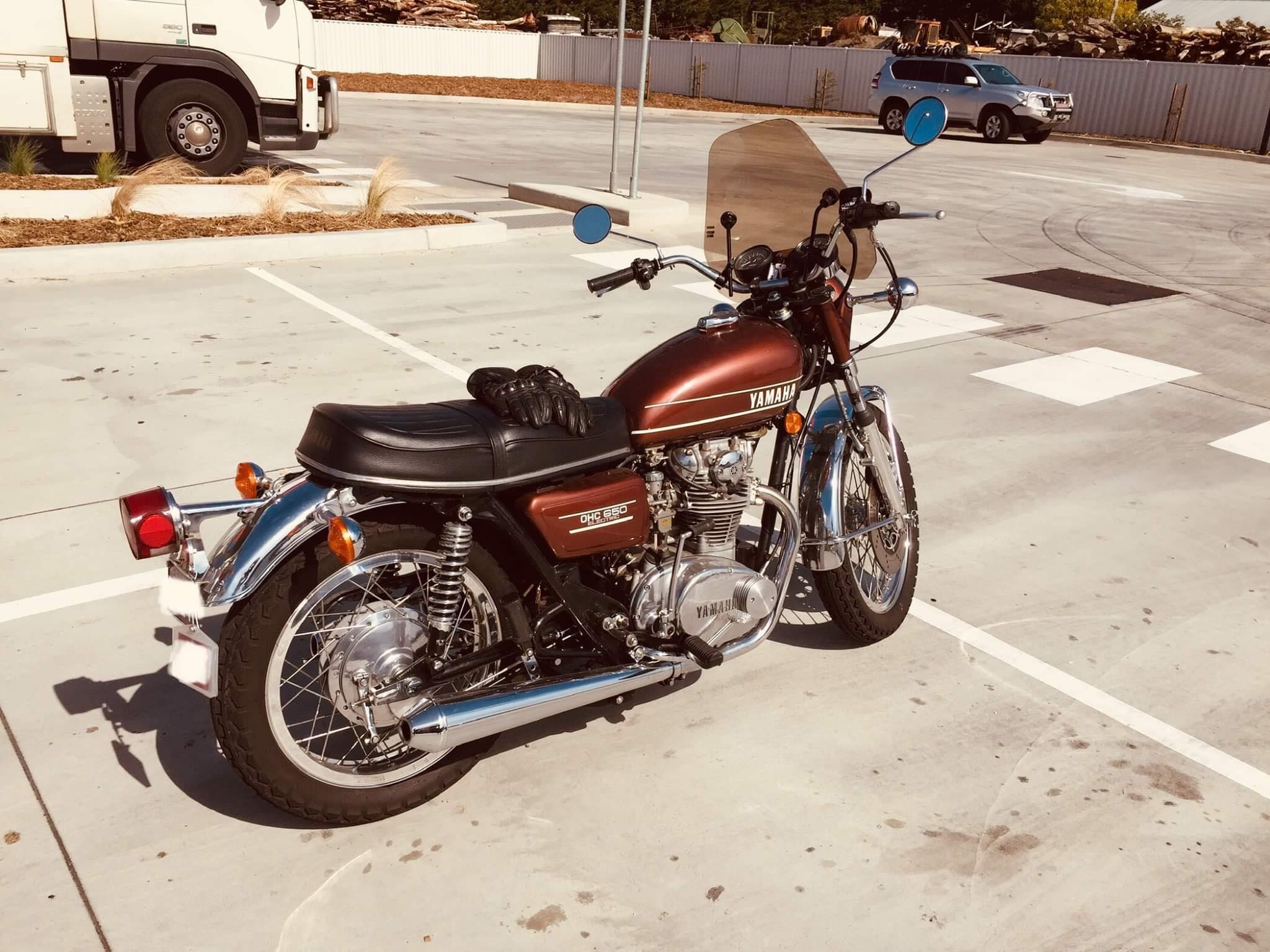 1974 YAMAHA TX650 ROAD BIKE