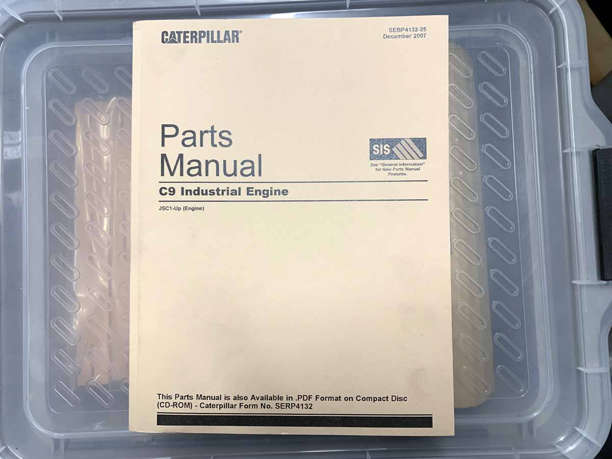 CAT C9 ENGINE PARTS MANUAL 