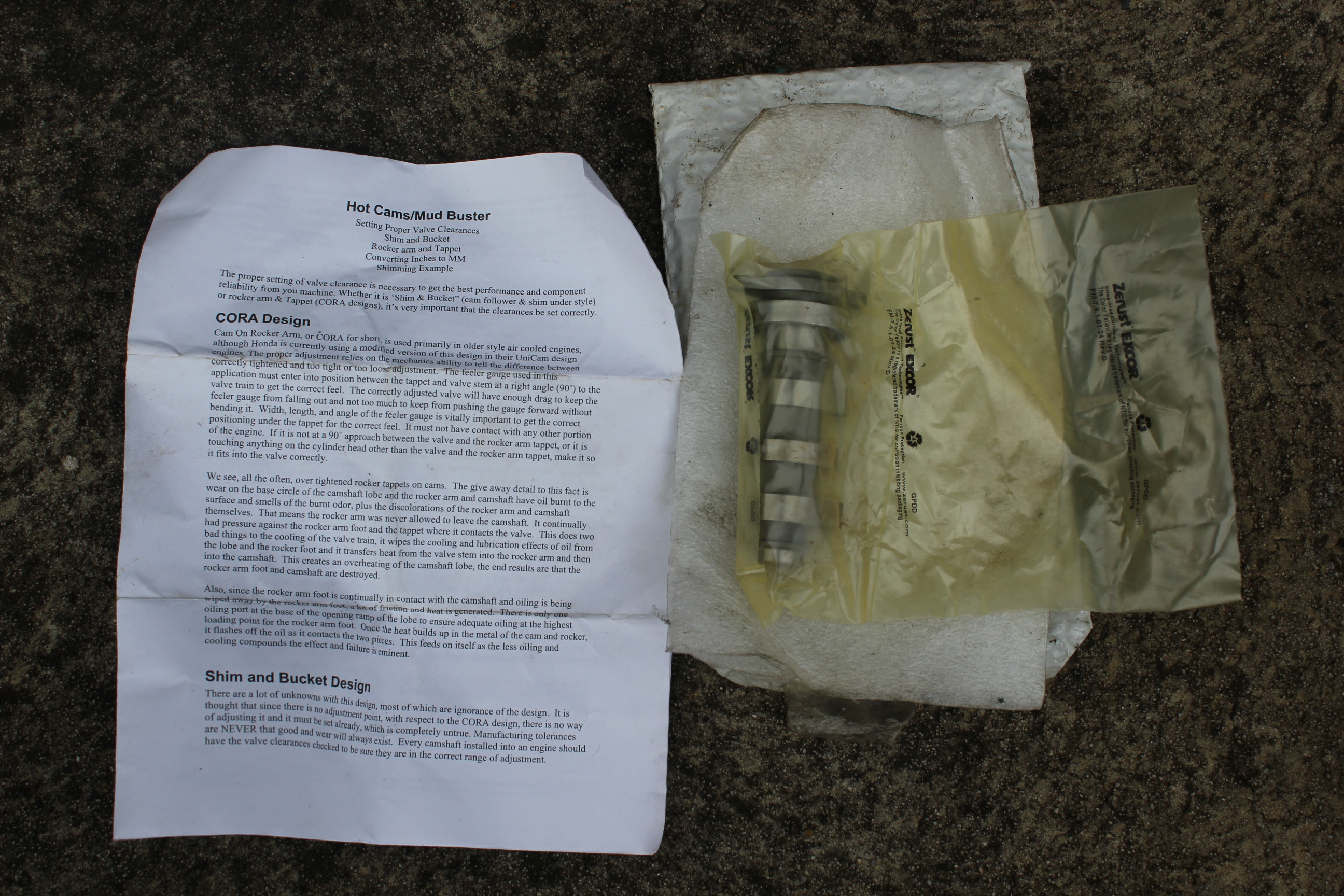 HONDA CRF450X 2009 HIGH PERFORMANCE CAMSHFT.