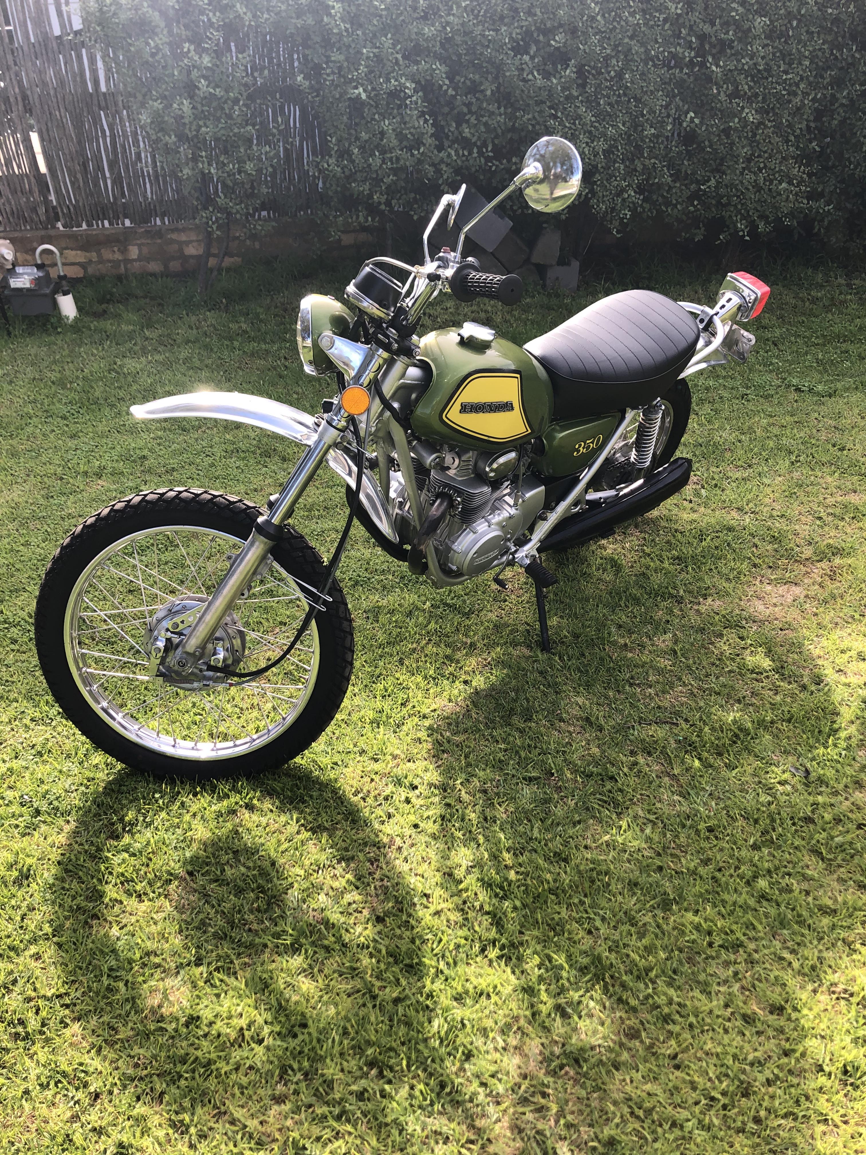1973 HONDA SL350 K2 ROAD BIKE