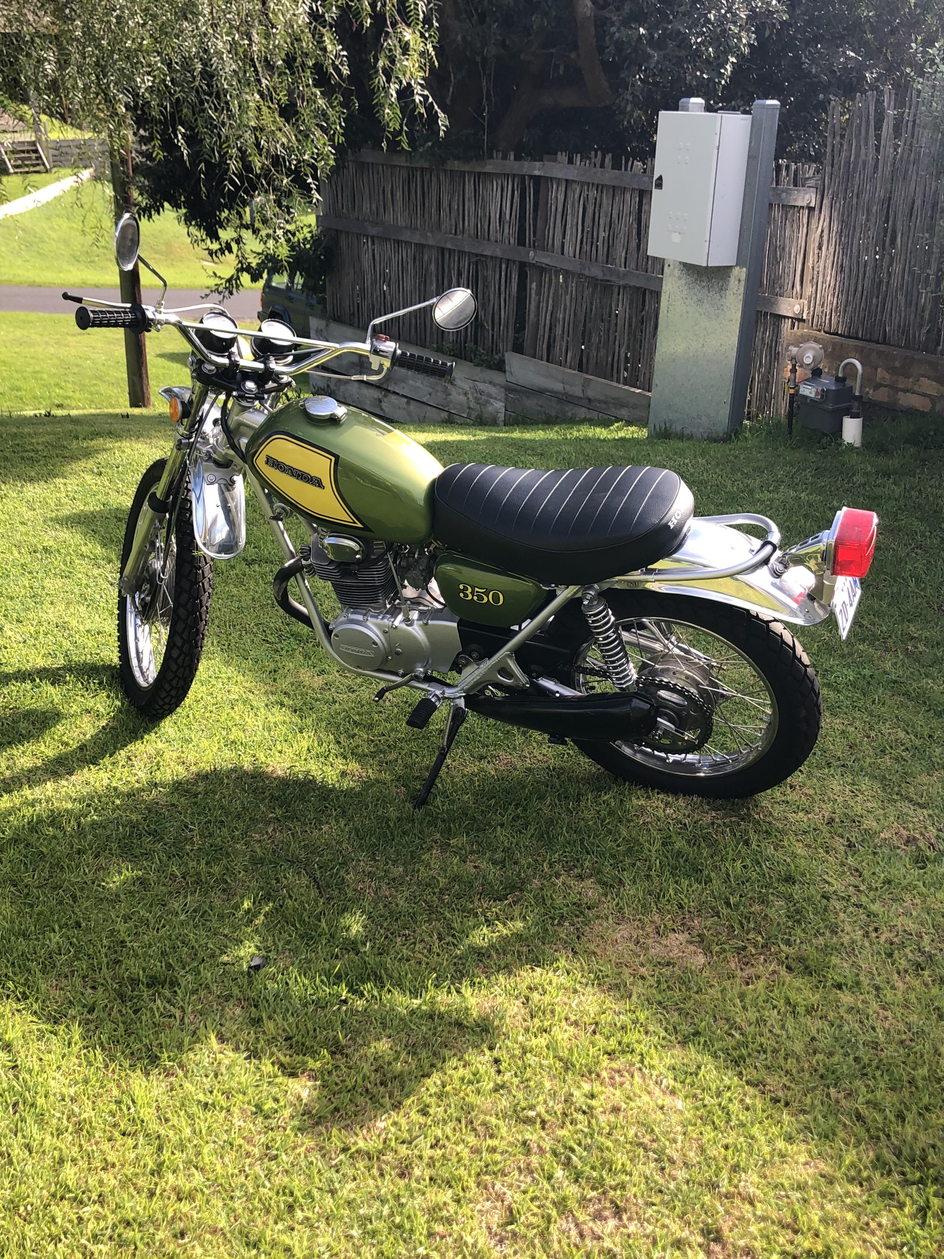 1973 HONDA SL350 K2 ROAD BIKE