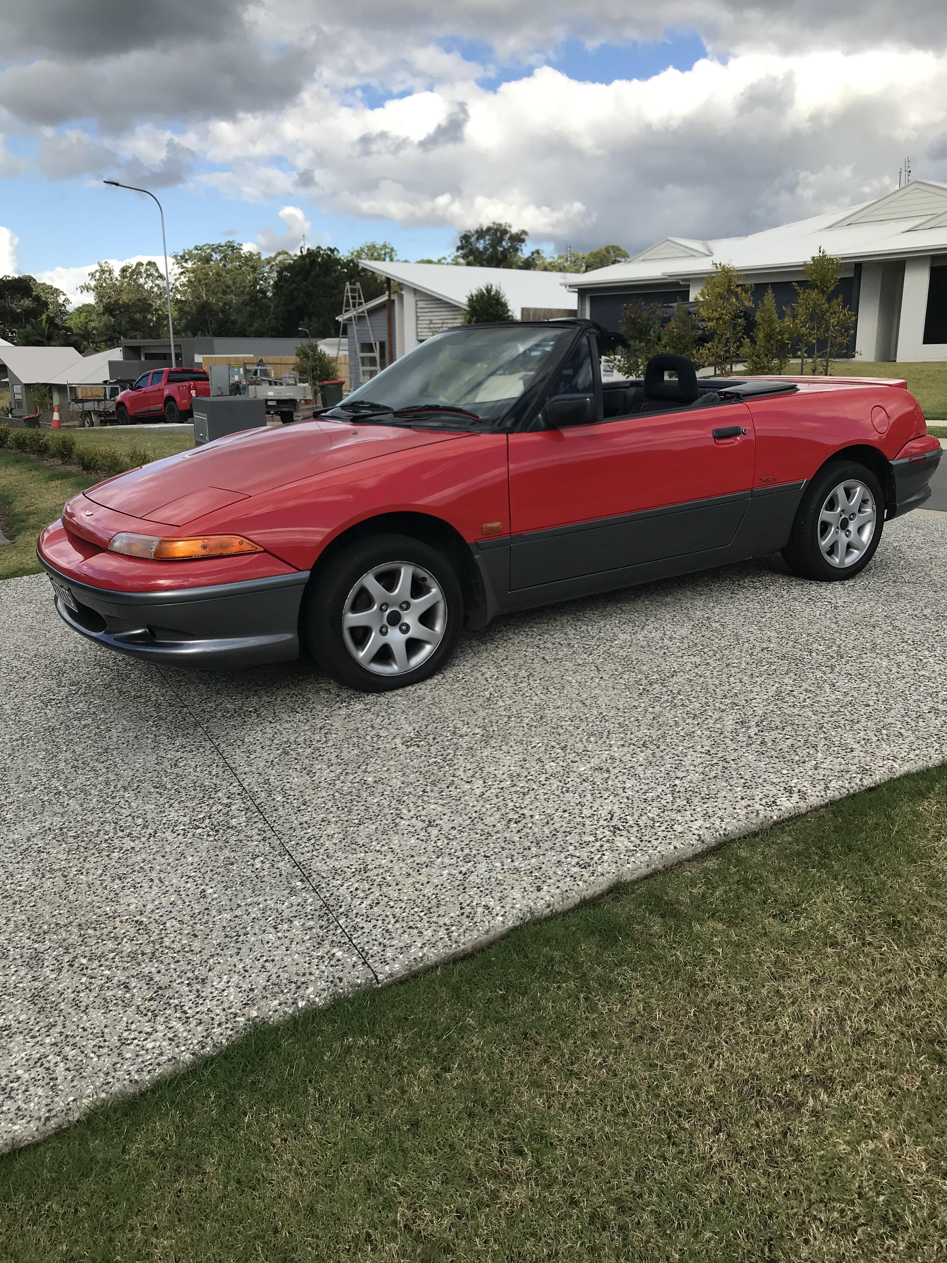 1994 FORD CAPRI SE XR2 5 SP MANUAL 2D CONVERTIBLE