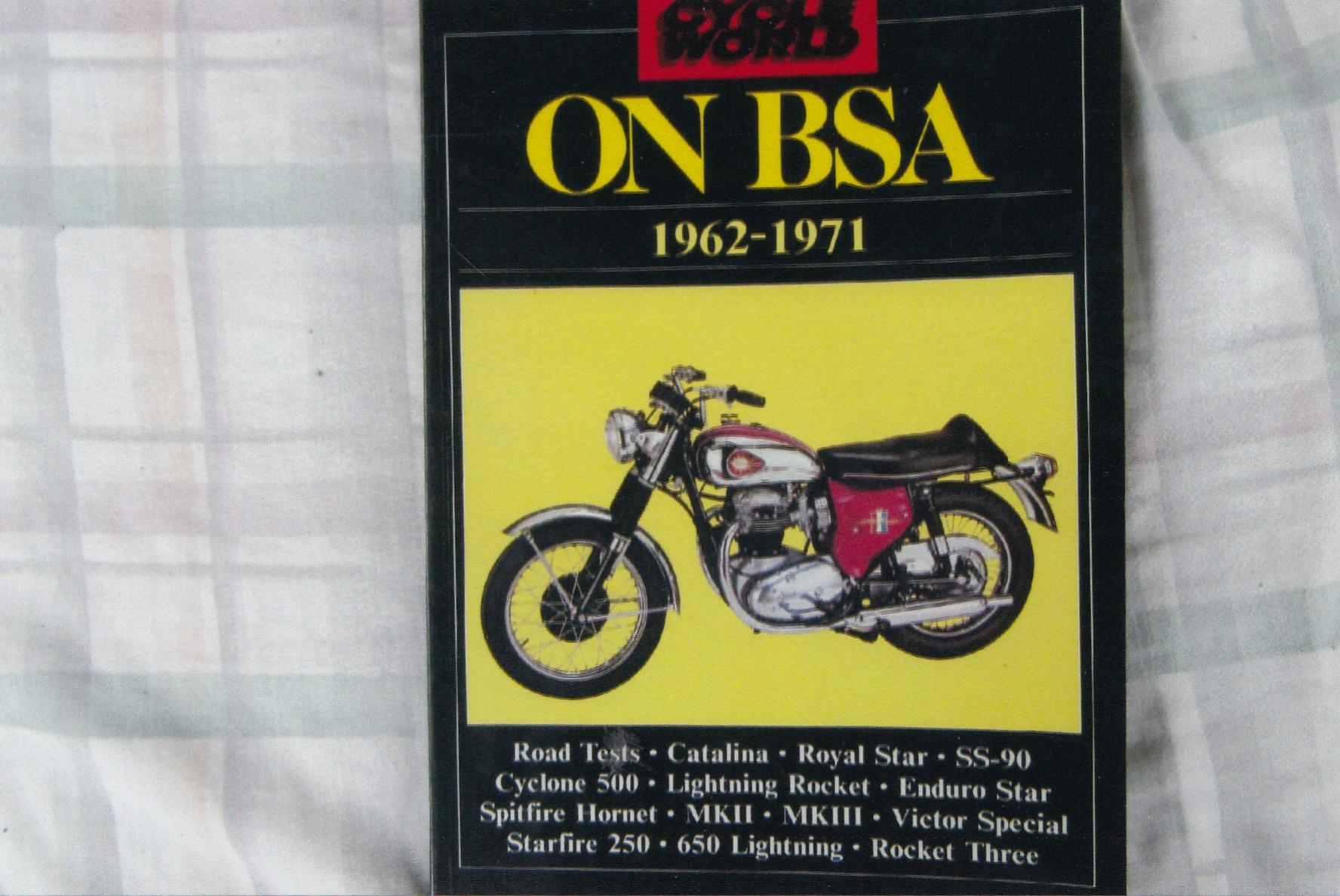 BSA MOTORCYCLES ROAD TEST BOOK