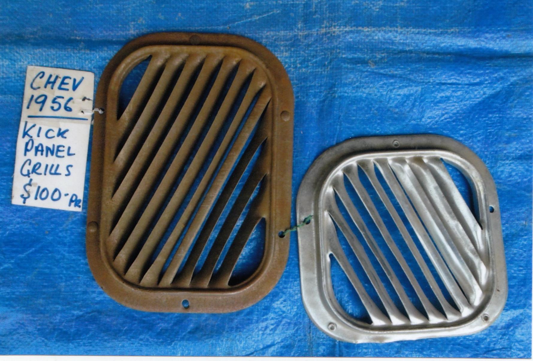 CHEV 1956 KICK PANEL VENT GRILLS
